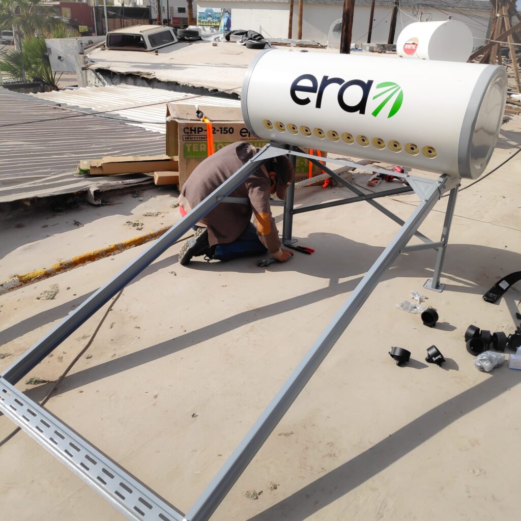 proceso de instalacion de calentadores solares mexicali