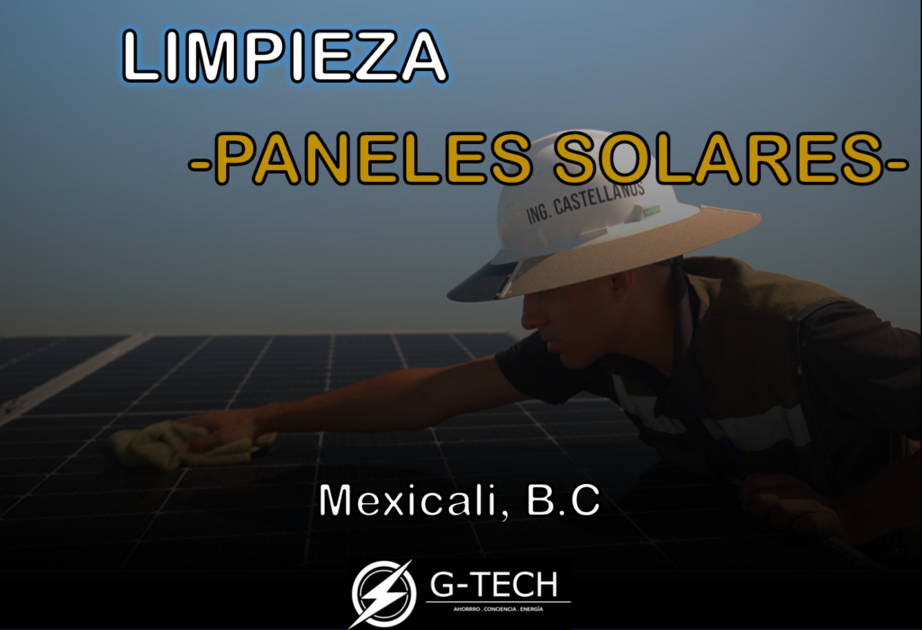 limpieza de paneles solares en mexicali