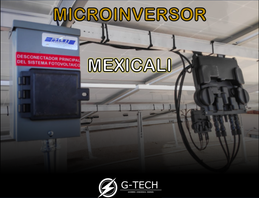 instalación con microinversor en mexicali