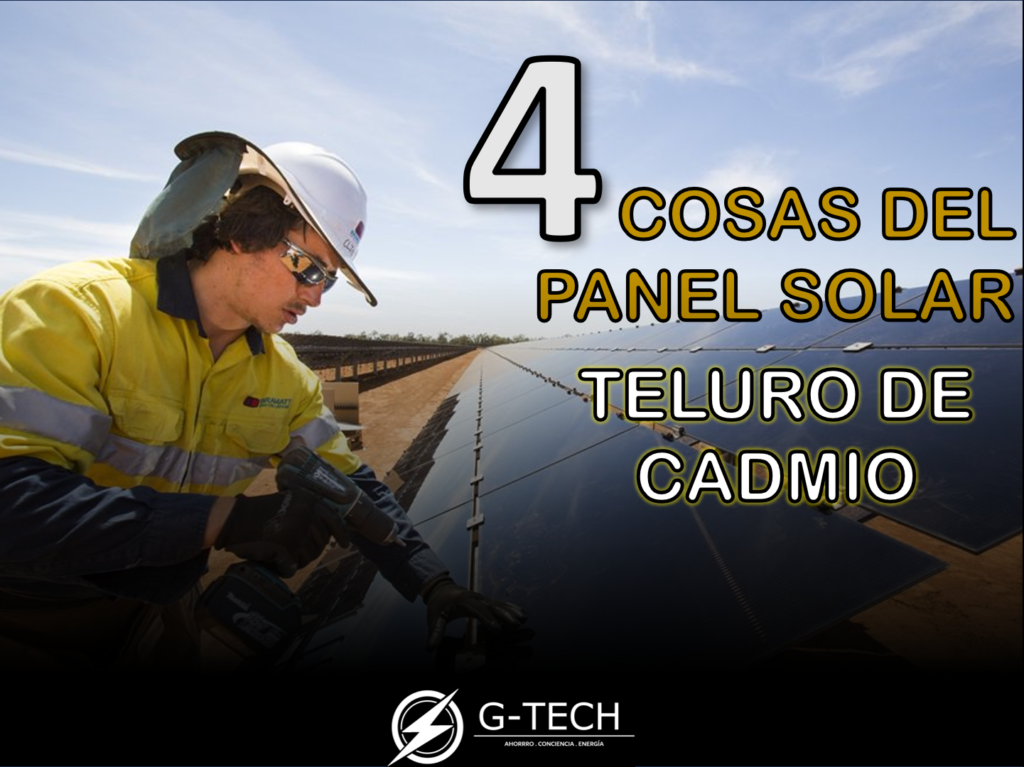 panel solar teluro de cadmio