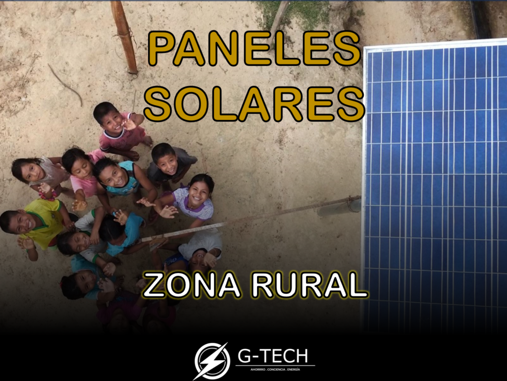 paneles solares en zonas rurales