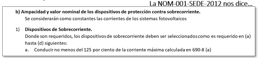 2. Seleccionar Dispositivo de Sobrecorriente nom-001-sede-2012