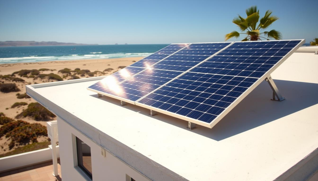 Sistemas aislados en san felipe con paneles solares alejados del malecón