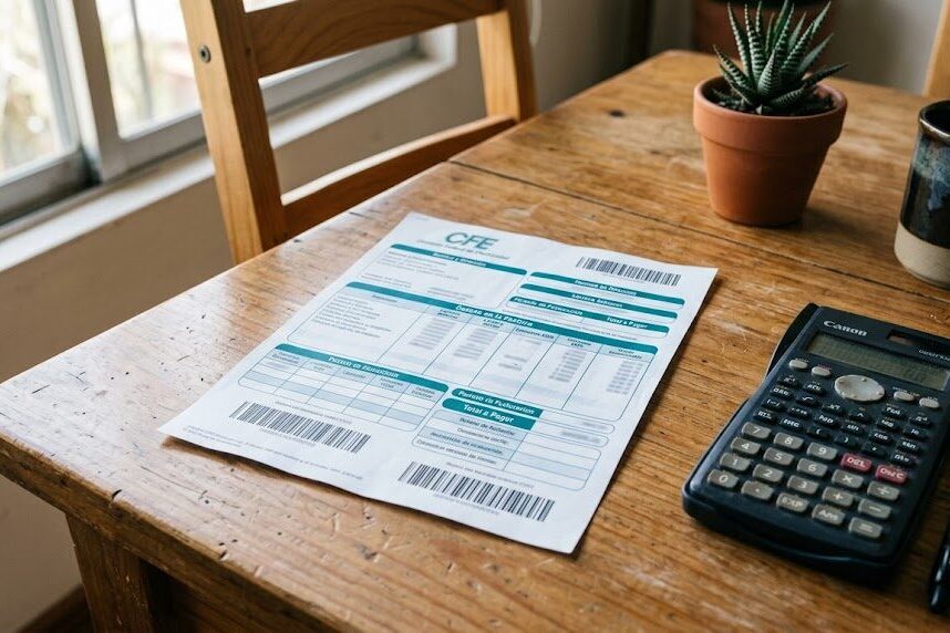 Calculo de costos de recibo de CFE.