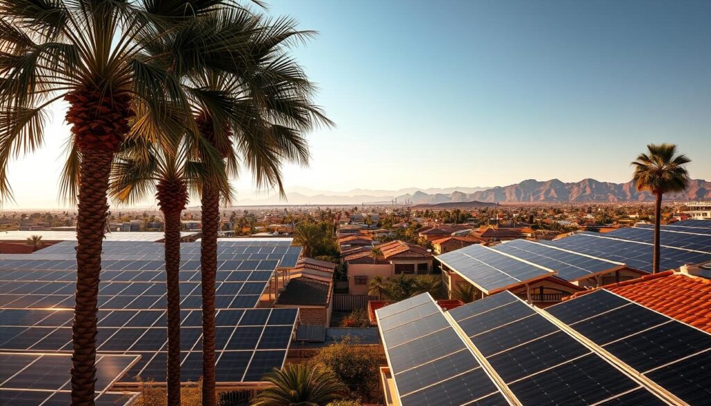 Instalacion paneles solares en residencial mexicali